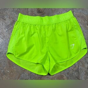 Gymshark Women's Bright Lime Athletic Shorts